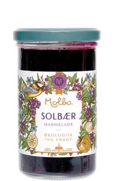 Solbærmarmelade 290 g. Økologisk GLF